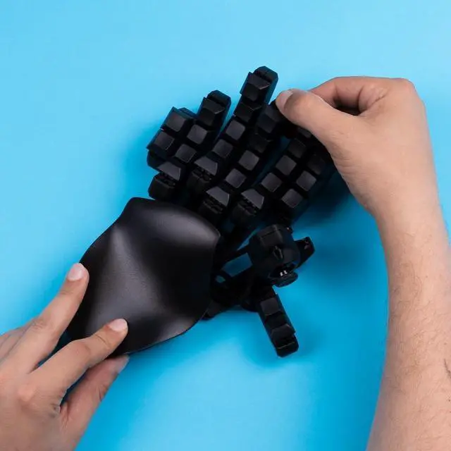 Alt view image 4 of 4 - AZERON Keyzen  Keypad with 32 Fully Mappable Keys, 360° Hall-Effect Joystick, Macros, Adjustable Ergonomic Design, Cherry MX Switches, N-Key Rollover. (Black, Cherry MX Red)