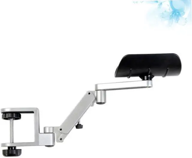 Alt view image 3 of 7 - TEHAUX Computer Bracket Wrist Rest Aluminum Arm Support Ergonomic Design for Keyboard Mouse Pad