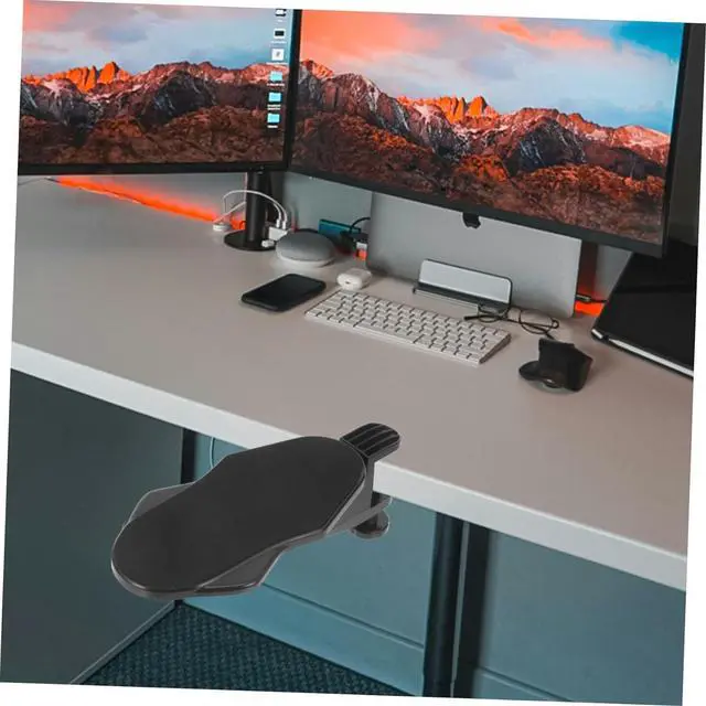 Alt view image 4 of 7 - jojofuny 5pcs Computer Arm Rest Desk Support Ergonomic Wrist Rest for Elbow Relief Lightweight and Portable Mouse Pad Arm for Office and Gaming Use