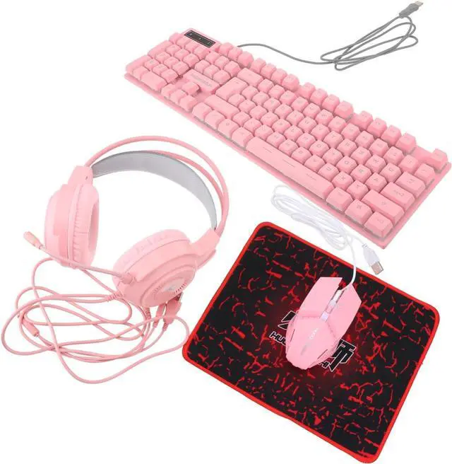 Main image of Uonlytech 1set Wired Gaming Keyboard Mouse Headset Set Lighting Ergonomic Design for Office and Home Use