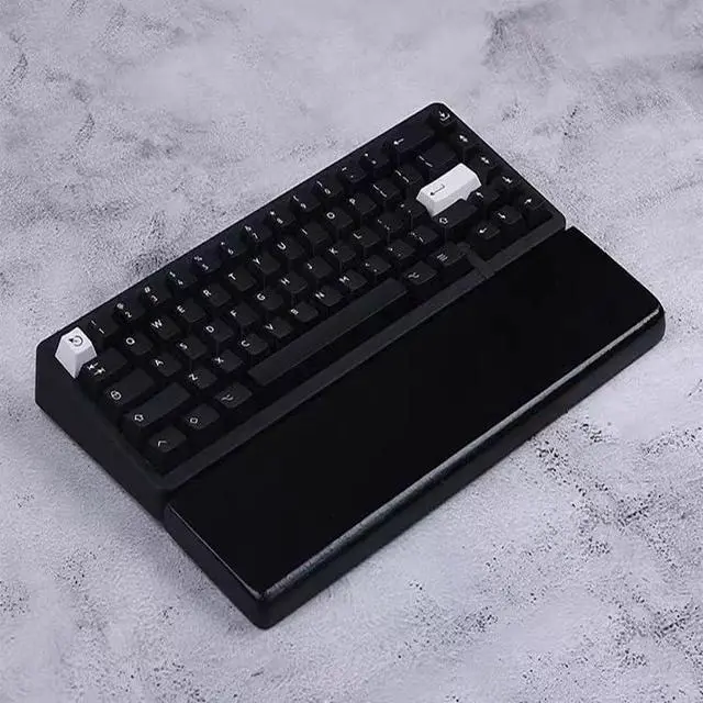 Alt view image 2 of 5 - Wrist Rest Black and White Quartz Keyboard Hand Rest Comfortable Palm Rest Wrist Rest for Office, Laptop, Computer and Gaming, Comfortable Typing Wrist Pad(A,30cm)