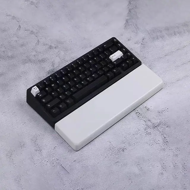 Alt view image 3 of 5 - Wrist Rest Black and White Quartz Keyboard Hand Rest Comfortable Palm Rest Wrist Rest for Office, Laptop, Computer and Gaming, Comfortable Typing Wrist Pad(A,30cm)