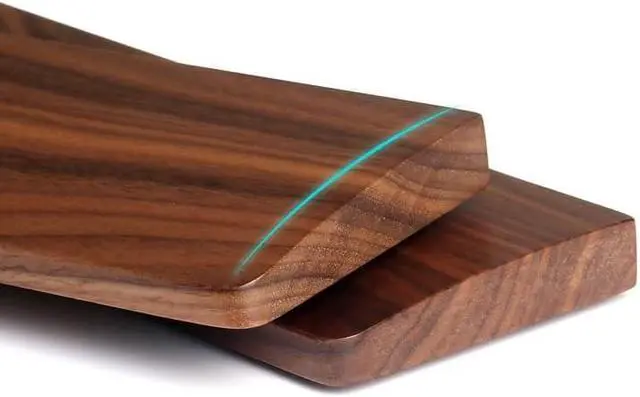 Alt view image 2 of 6 - Wrist Rest Wooden Walnut Palm Rest Solid Wood Keyboard Palm Rest Wrist Rest for Office, Laptop, Computer and Gaming, Comfortable Typing Wrist Pad(30cm)