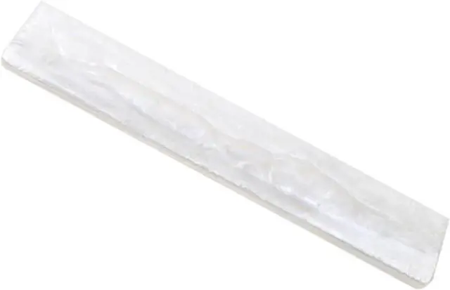 Main image of White Pearl Resin Keyboard Wrist Support Cushion for Mechanical Keyboards Keys Ergonomic Wrist Rest Pad for Gaming and Office Use Comfortable Hand and Elbow Support to Pressure and