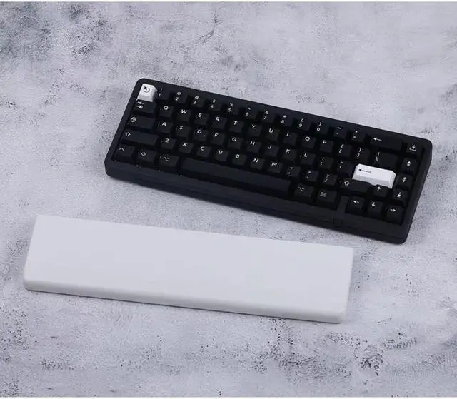 Alt view image 5 of 5 - Wrist Rest Black and White Quartz Keyboard Hand Rest Comfortable Palm Rest Wrist Rest for Office, Laptop, Computer and Gaming, Comfortable Typing Wrist Pad(A,30cm)