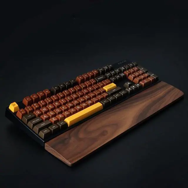 Alt view image 3 of 6 - Wrist Rest Wooden Walnut Palm Rest Solid Wood Keyboard Palm Rest Wrist Rest for Office, Laptop, Computer and Gaming, Comfortable Typing Wrist Pad(30cm)