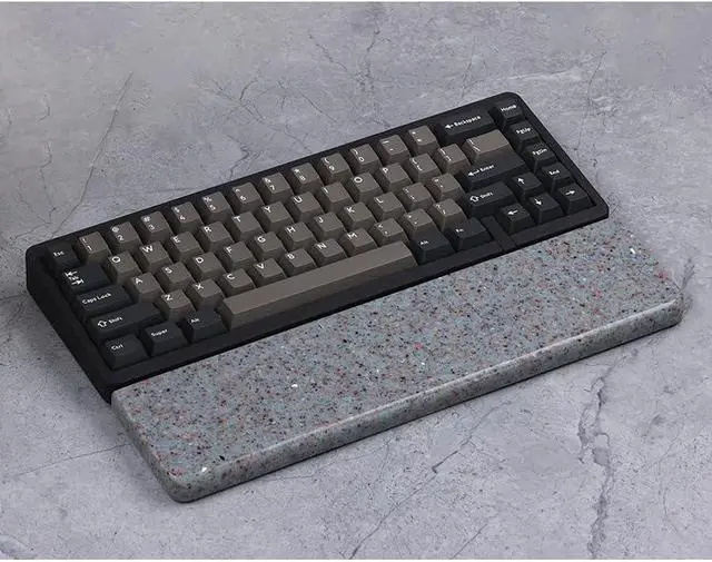 Alt view image 5 of 7 - Wrist Rest Sandstone Keyboard Palm Rest Comfortable Palm Rest Wrist Rest Keyboard Support, Suitable for Long-Term Work, Games, and Study Keyboard Palm Rest Wrist Pad(C,30cm)