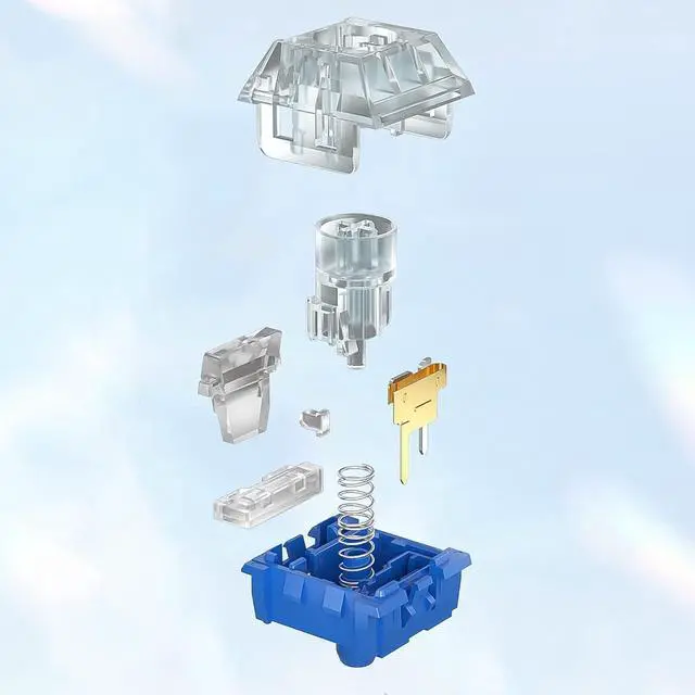 Alt view image 5 of 7 - DRAOZA Kailh Box Islet Silent Switch,Linear Switch for Mechanical KeyboardLinear Silent Kailh Islet 72pcs