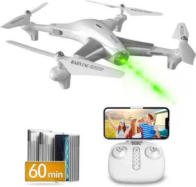 Main image of Loolinn | Drones for Kids Gift, Drone with Camera - Optical Flow Positioning Technology, 60 Minutes Long Flight Time, 3 Batteries, Stable Flight - Gift for Kids Boys Girls