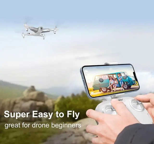 Alt view image 5 of 7 - Loolinn | Drones for Kids Gift, Drone with Camera - Optical Flow Positioning Technology, 60 Minutes Long Flight Time, 3 Batteries, Stable Flight - Gift for Kids Boys Girls