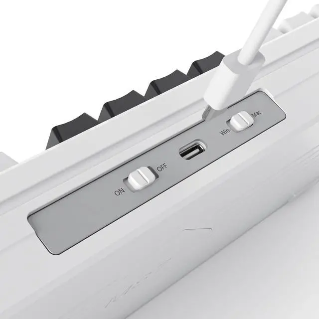 Alt view image 7 of 7 - Owpkeenthy 75 Percent Gaming Keyboard Gasket Mounted,87 Key TKL Mechanical Keyboard Hot Swappable with Sound Absorbing Foam Pre-lubed Linear Switch South-Facing RGB Backlit for PC Laptop (Olivia)