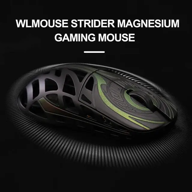 Alt view image 6 of 6 - WLMOUSE Strider Magnesium Gaming Mouse 45g Superlight Magnesium Alloy Wireless Gaming Mouse, 125-8000Hz (Adjustable) Wireless Polling Rate, PAW 3950 HS Sensor, for PC/Laptop/Mac (Strider OM-White)