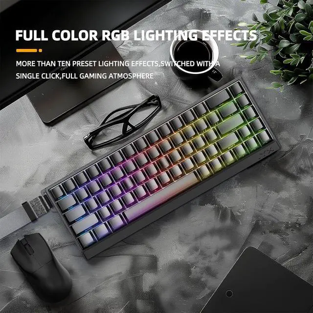 Alt view image 6 of 7 - MU68PRO Rapid Trigger Magnetic Switch Keyboard, Aluminum CNC Frame Mechanical Keyboard, 65% TKL Hot Swapped RGB Programmable Wired Gaming Keyboard for Win/Mac Gamer-Black