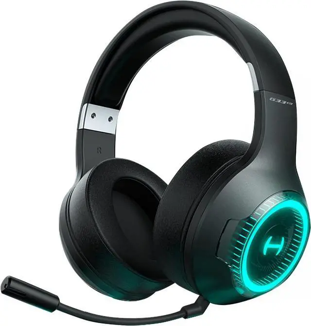 Main image of HECATE by Edifier G33BT Wireless Gaming Headset with Detachable Mic, Bluetooth Gaming Headphones for PC, PS5, PS4, Nintendo Switch, 60ms Low Latency, 40mm Driver, 48H Playtime, RGB Light