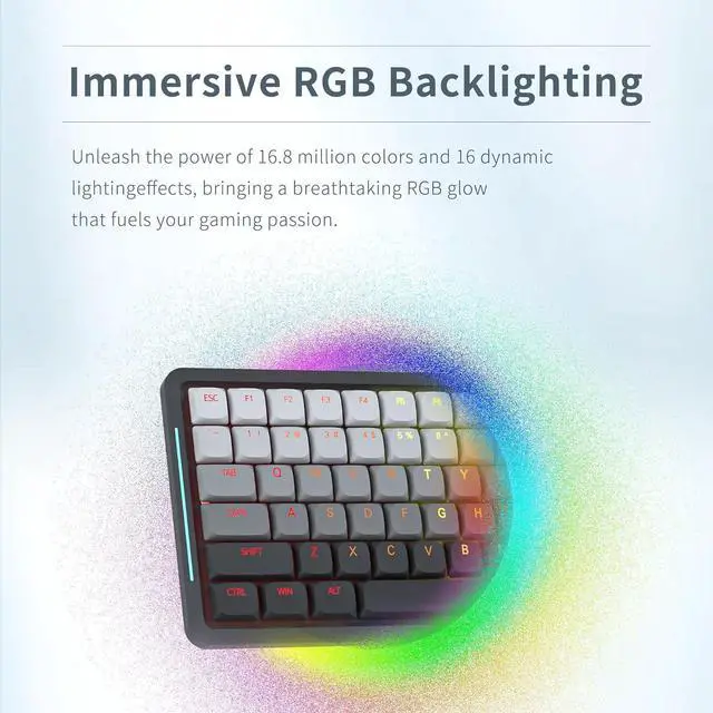 Alt view image 6 of 7 - Newmen SK01 Low Profile Mechanical Keyboard,100 Keys Compact Layout Hot-swappable RGB Backlit Gaming Keyboard,Bluetooth/2.4G/USB Wireless Mechanical Keyboards Metal panels for Window Laptop Red Switch