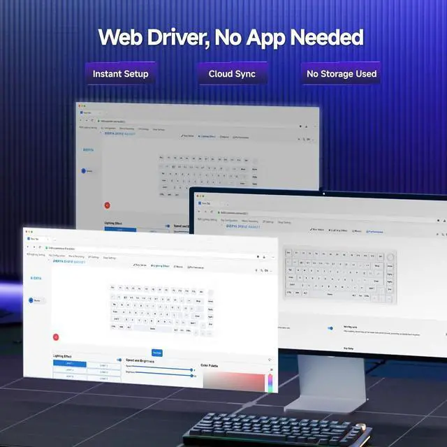 Alt view image 7 of 7 - TMKB T81E Mechanical Gaming Keyboard, 75% Gasket Mount Wired Keyboard with Knob & 5-Layer Sound Dampening, Hot-Swappable, RGB Backlit, 82 Keys for Windows/Mac/Linux - Black