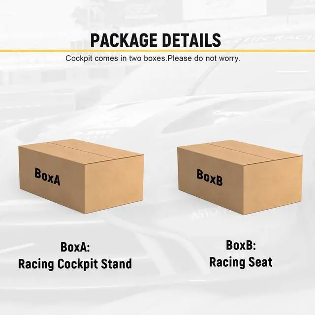 Alt view image 7 of 7 - Marada Racing Simulator Cockpit Frame with Bolts&Red Seat Suitable for Dardoo/Supllueer/Anman,Compatible Adjustable Portable Real Driving Flying Sim Gaming Stand&Split Rear Chair Cockpit