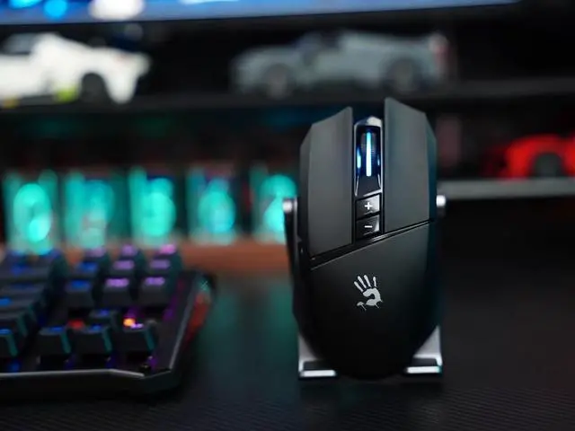 Alt view image 3 of 5 - Bloody R36 Ultra Dual Mode Wireless Gaming Mouse - 12000 CPI, PAW3313 Sensor, 1ms Wireless Transmission, 7 Programmable Buttons, up to 75 Hours Playtime, RGB Lighting, for Esports and Gaming