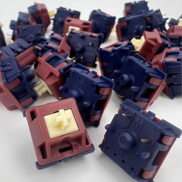 Alt view image 6 of 7 - Gateron Quinn Keyboard Switches,Tactile 5-Pin Factory Pre-lubed 59gf Switches Suitable for MX Mechanical Gaming Keyboards (108PCS)