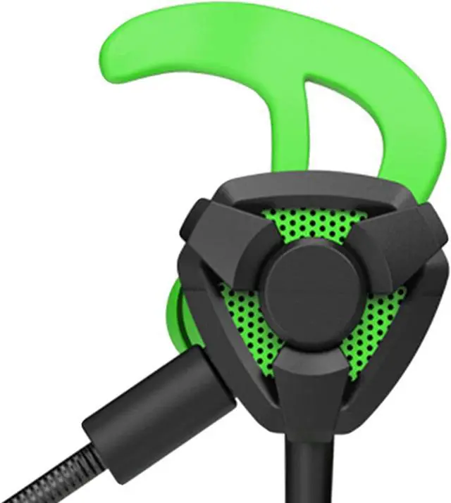 Alt view image 4 of 5 - Gaming in-Ear Headset in-Line Controls Lightweight Wired Gaming Earbuds for Laptop Games - G9 Black/G9 Black Green