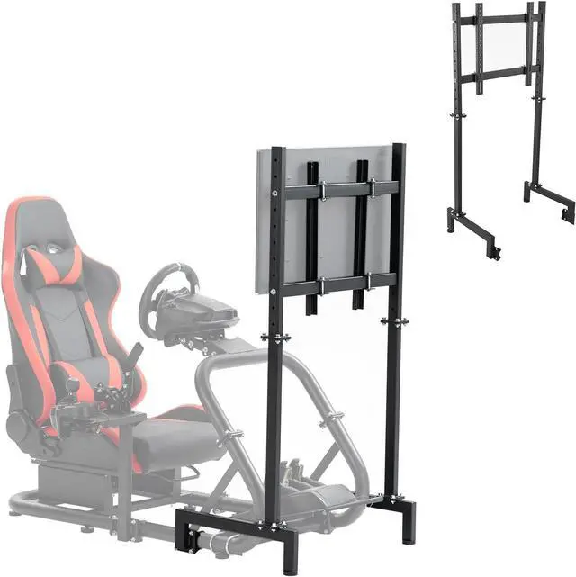 Main image of Racing Simulator Display Bracket Monitor Stand Suitable for Large Round Tube Sim Racing Cockpit Stand, Support 24-60 Inch TV, No Screen Monitor Racing Stand Seat