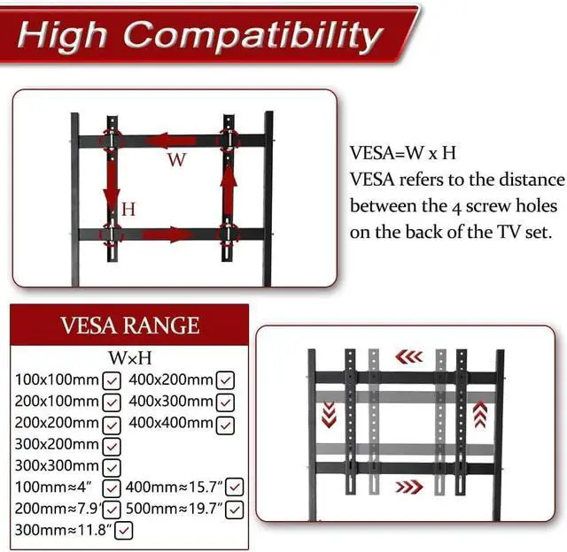 Alt view image 4 of 7 - Racing Simulator Display Bracket Monitor Stand Suitable for Large Round Tube Sim Racing Cockpit Stand, Support 24-60 Inch TV, No Screen Monitor Racing Stand Seat