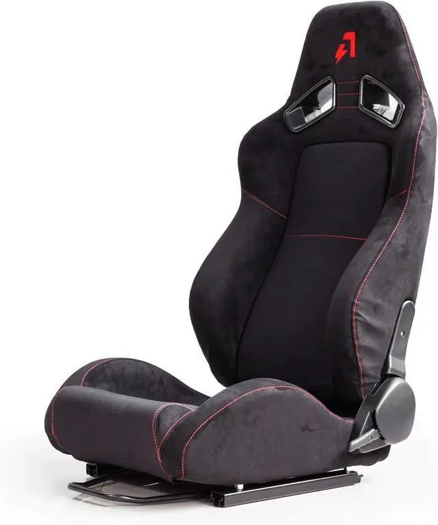 Alt view image 3 of 7 - CS-Pro Modular Simracing Cockpit Esports Game Accessories Classic Racing Seats, Adjustable Suede Universal Seats Compatible with Thrustmaster, Fanatec, Moza on PC, Xbox and PS