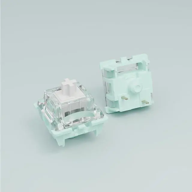 Alt view image 3 of 7 - DRAOZA Kutethy X GATERON JAED Series 3.0 White Switch,38gf Double Spring,3-Pin Pre Lubed RGB Linear Switches for MX Gaming Mechanical Keyboard (90PCS,White)