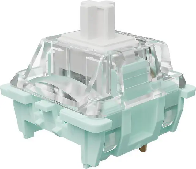 Main image of DRAOZA Kutethy X GATERON JAED Series 3.0 White Switch,38gf Double Spring,3-Pin Pre Lubed RGB Linear Switches for MX Gaming Mechanical Keyboard (90PCS,White)