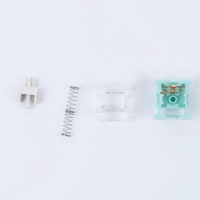 Alt view image 5 of 7 - DRAOZA Kutethy X GATERON JAED Series 3.0 White Switch,38gf Double Spring,3-Pin Pre Lubed RGB Linear Switches for MX Gaming Mechanical Keyboard (90PCS,White)