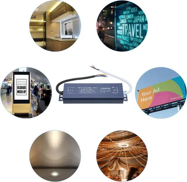 Alt view image 5 of 6 - 12V 250W IP67 Aluminum Alloy LED Power Supply for Lighting and Signage