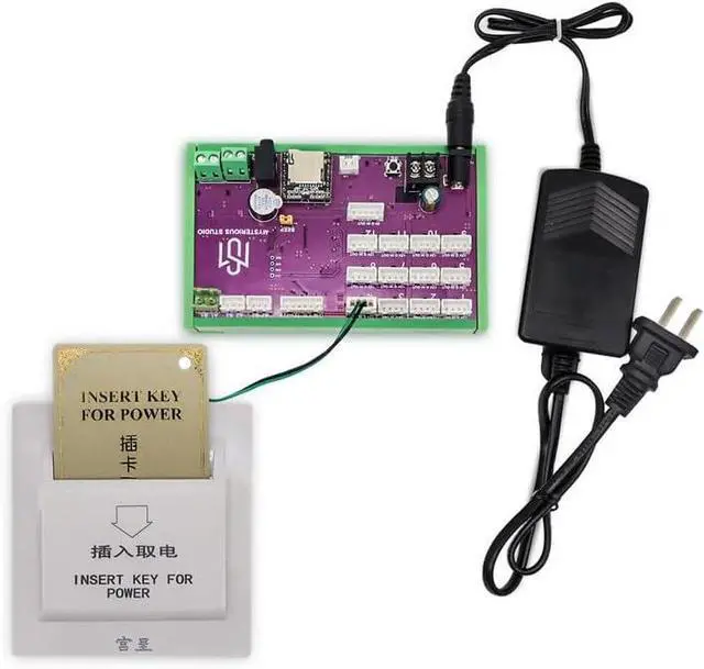 Main image of Escape Room Prop Key Card Switch Insert Card for Power to Unlock a Mechanism with Programmable Controller&Speaker