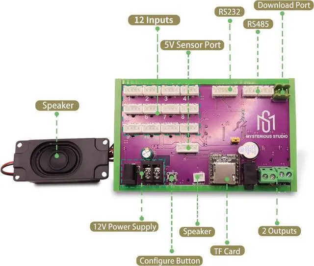 Alt view image 7 of 7 - Escape Room Prop Key Card Switch Insert Card for Power to Unlock a Mechanism with Programmable Controller&Speaker