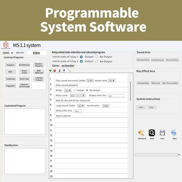 Alt view image 5 of 7 - Escape Room Prop Key Card Switch Insert Card for Power to Unlock a Mechanism with Programmable Controller&Speaker