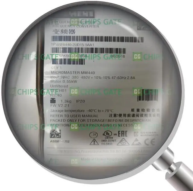 Main image of 6SE6440-2UD15-5AA1 1PCS Unopened New 6SE6440-2UD15-5AA1 M440 0.55KW 6SE6 440-2UD15-5AA1 6SE6440-2UD15-5AA1