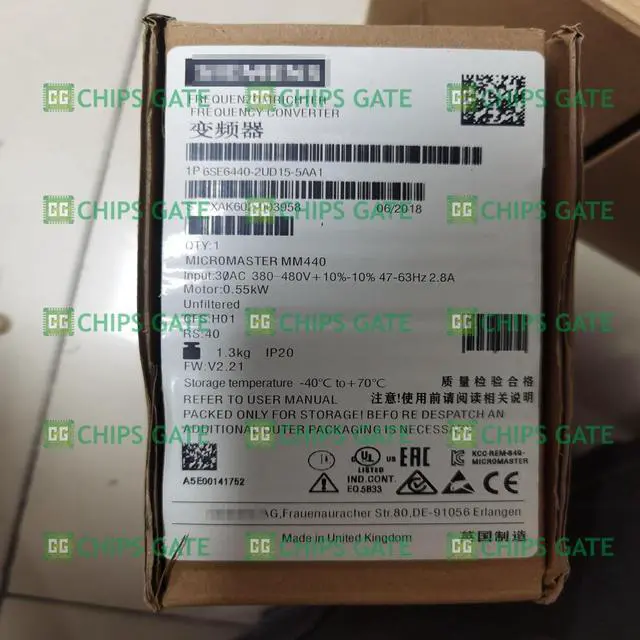 Alt view image 2 of 5 - 6SE6440-2UD15-5AA1 1PCS Unopened New 6SE6440-2UD15-5AA1 M440 0.55KW 6SE6 440-2UD15-5AA1 6SE6440-2UD15-5AA1