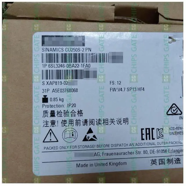 Main image of Sinamics Control Unit 6SL3246-0BA22-1FA0 6SL3 246-0BA22-1FA0