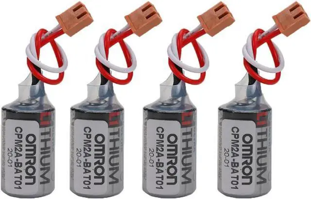 Main image of DSONE 4-Pack ER3V/3.6V Battery1000mAh for Omron Meter JZSP-BA01 PLC Backup Power Supply