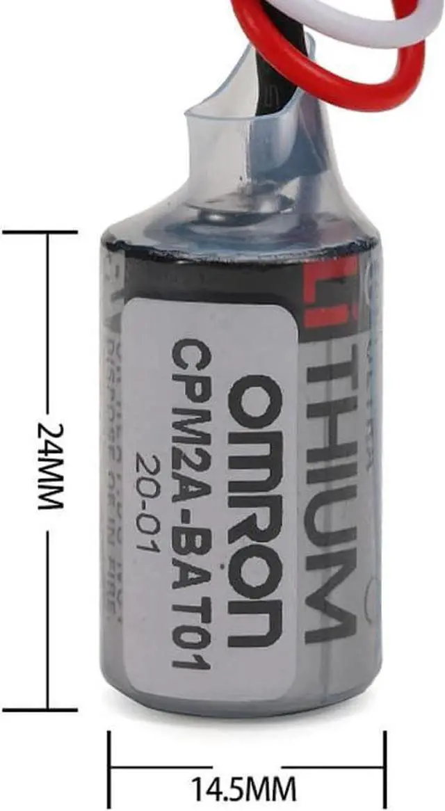 Alt view image 4 of 4 - DSONE 4-Pack ER3V/3.6V Battery1000mAh for Omron Meter JZSP-BA01 PLC Backup Power Supply