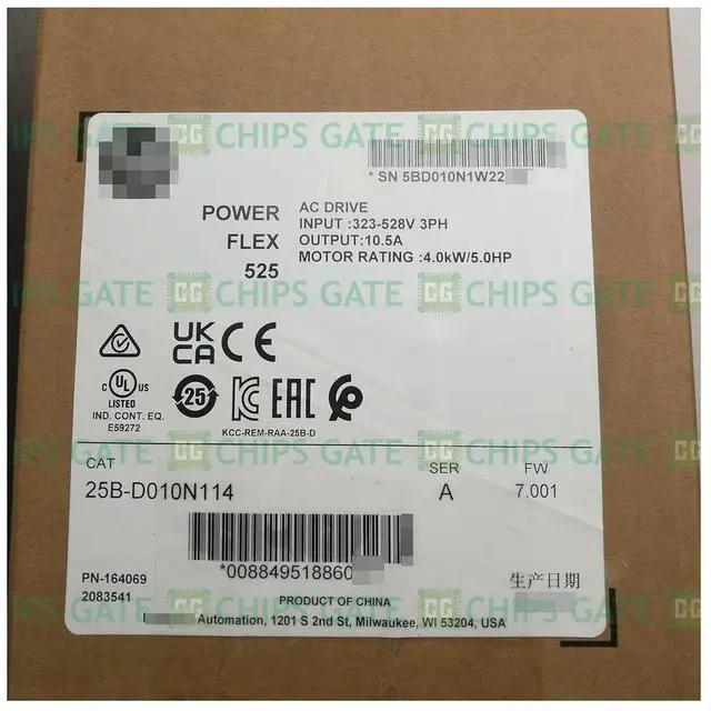 Main image of 2021-2022 525 4kW 5Hp AC Drive 25B-D010N114