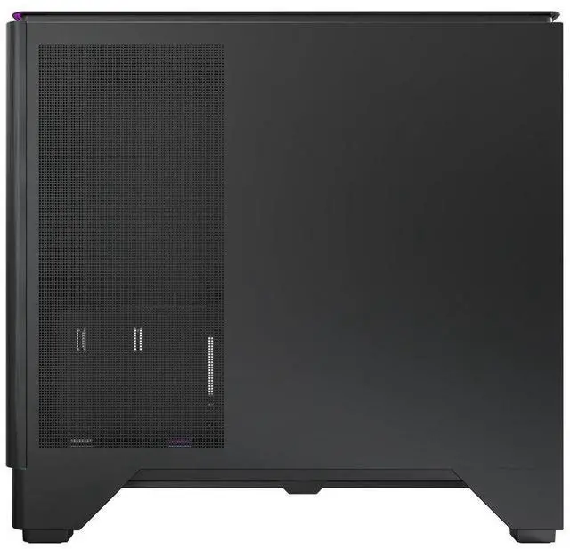 Alt view image 5 of 6 - MONTECH KING 15 KING15B Micro-ATX PC Case, Curved Panoramic Glass, Chimney Airflow, 360mm Radiator Support, Compact Build for High-Performance Systems, Black