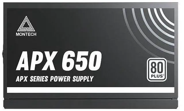 Alt view image 5 of 6 - MONTECH APX Series APX 650W - Power supply (internal) - DC-DC - ATX12V - 80 PLUS - AC 100-240 V - 650 Watt - active PFC
