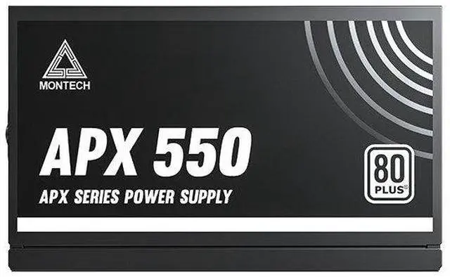Alt view image 4 of 5 - MONTECH APX Series APX 550W - Power supply (internal) - DC-DC - ATX12V - 80 PLUS - AC 100-240 V - 550 Watt - active PFC