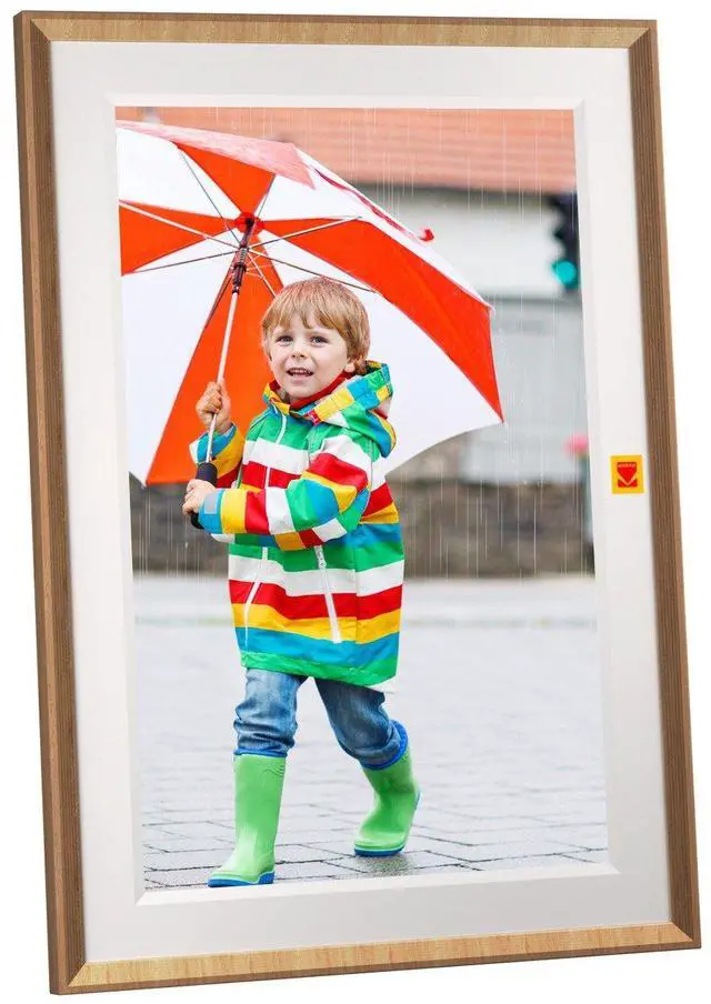 Alt view image 3 of 7 - KODAK RCF-1018 BURLYWOOD 10-Inch Wi-Fi Enabled Digital Photo Frame