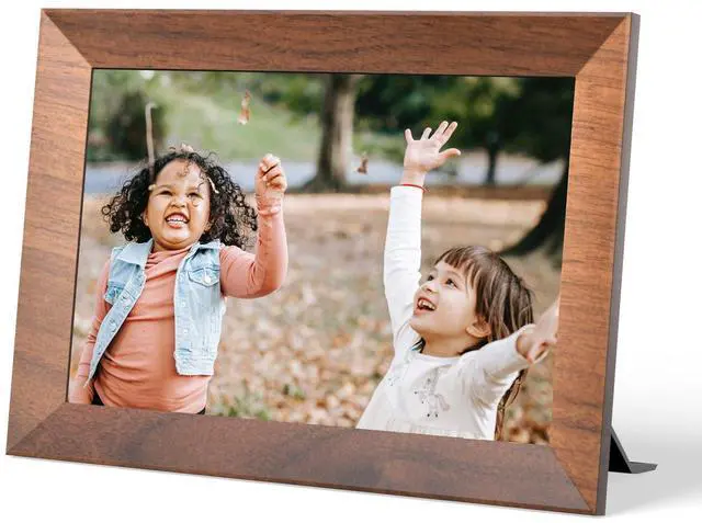 Alt view image 3 of 7 - KODAK CF102P BURLYWOOD 10.1 inch HD 1280x800 IPS 1+32GB plastic Frame,Wifi digital Photo Frame (Burlywood)