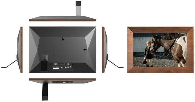 Alt view image 6 of 7 - KODAK CF102P BURLYWOOD 10.1 inch HD 1280x800 IPS 1+32GB plastic Frame,Wifi digital Photo Frame (Burlywood)