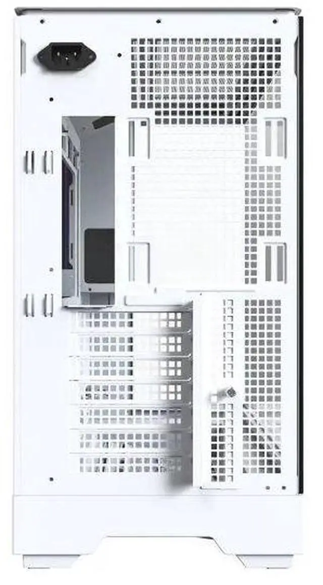 Alt view image 6 of 6 - MONTECH KING 45 KING45W ATX PC Case, Curved Panoramic Glass, Chimney Airflow, 360mm Radiator Support (White)