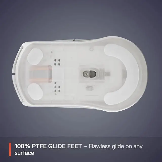Alt view image 5 of 5 - Gaming Mouse  2.4GHz and Bluetooth  18000 DPI TrueMove Air Optical Sensor  60 Million Click Durability  White