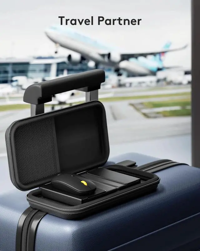 Alt view image 5 of 5 - Foldable Keyboard and Mouse Bluetooth Keyboard Combo, Full-Size Portable USB-C Rechargeable Wireless Mouse for iOS Android Windows Mac OS