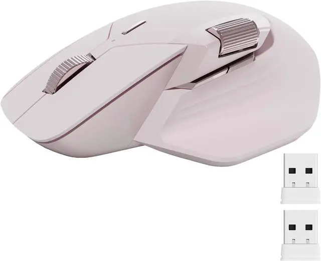 Main image of Bluetooth Wireless Mouse - Bluetooth 5.0 and 2.4GHz Multi-Mode Connection, Support 4 Devices,Pink